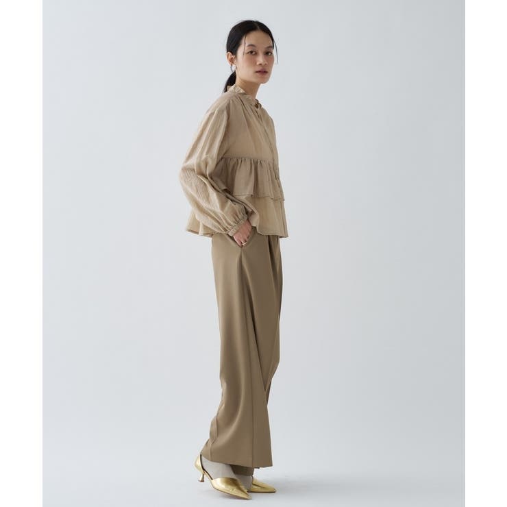 【手洗い可】シアーティアードフリルブラウス | cloenc | 詳細画像19 