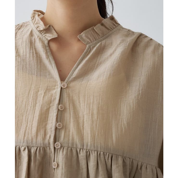 【手洗い可】シアーティアードフリルブラウス | cloenc | 詳細画像25 