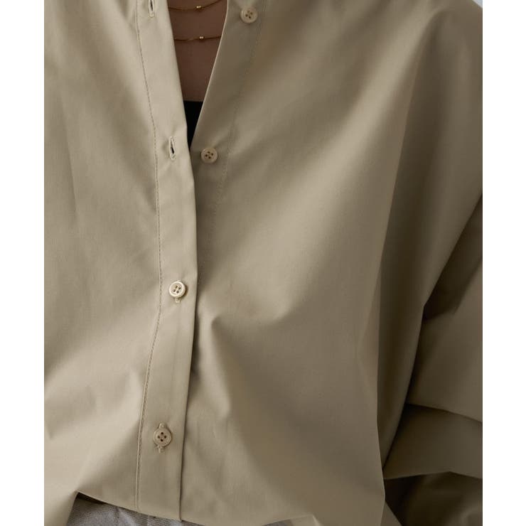 【手洗い可】バックギャザールーズシャツ | cloenc | 詳細画像15 