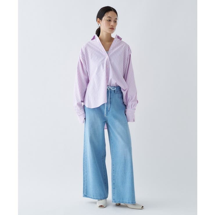 【手洗い可】バックギャザールーズシャツ | cloenc | 詳細画像27 