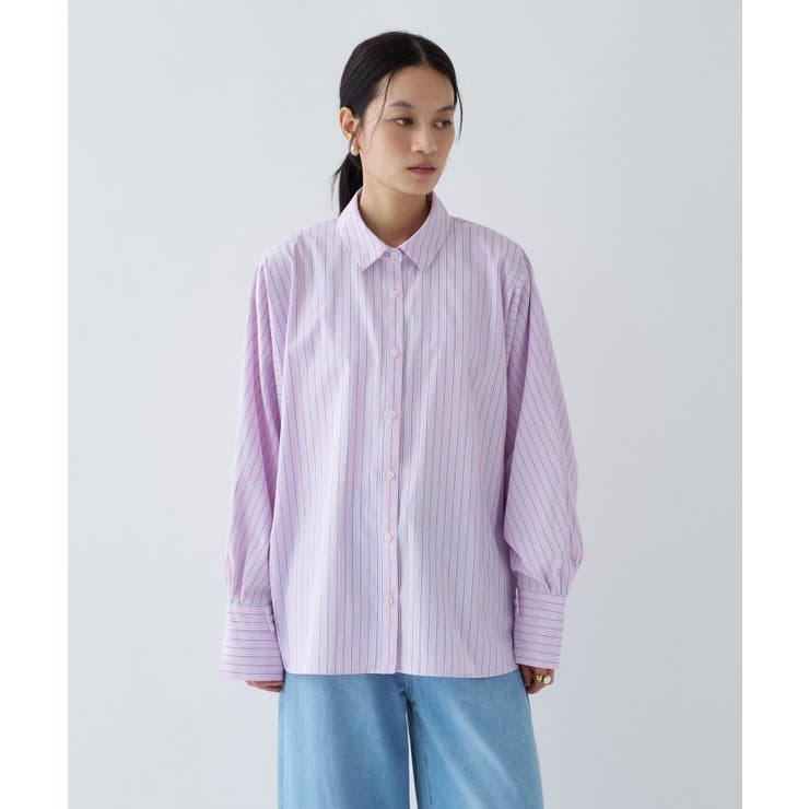 【手洗い可】バックギャザールーズシャツ | cloenc | 詳細画像28 