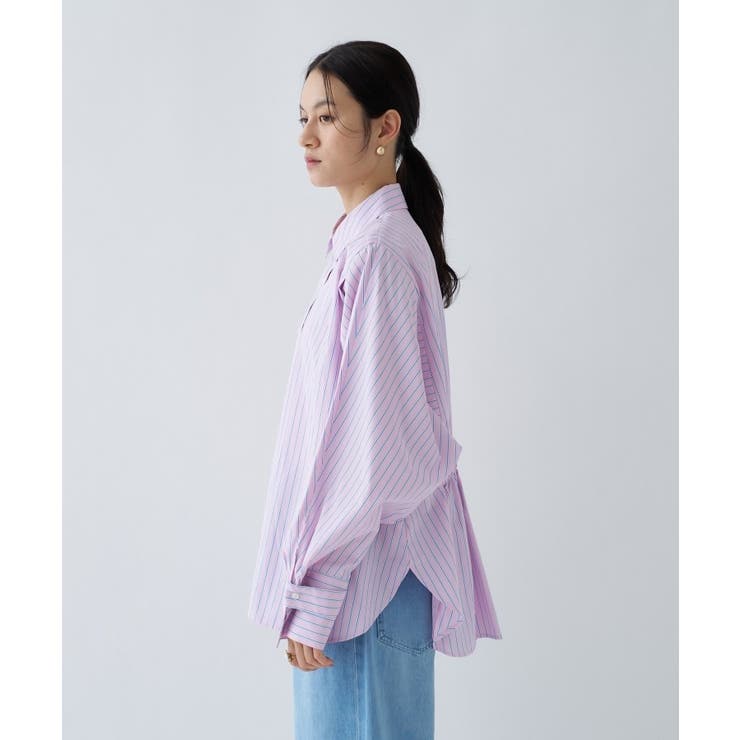 【手洗い可】バックギャザールーズシャツ | cloenc | 詳細画像29 