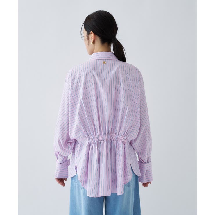 【手洗い可】バックギャザールーズシャツ | cloenc | 詳細画像30 