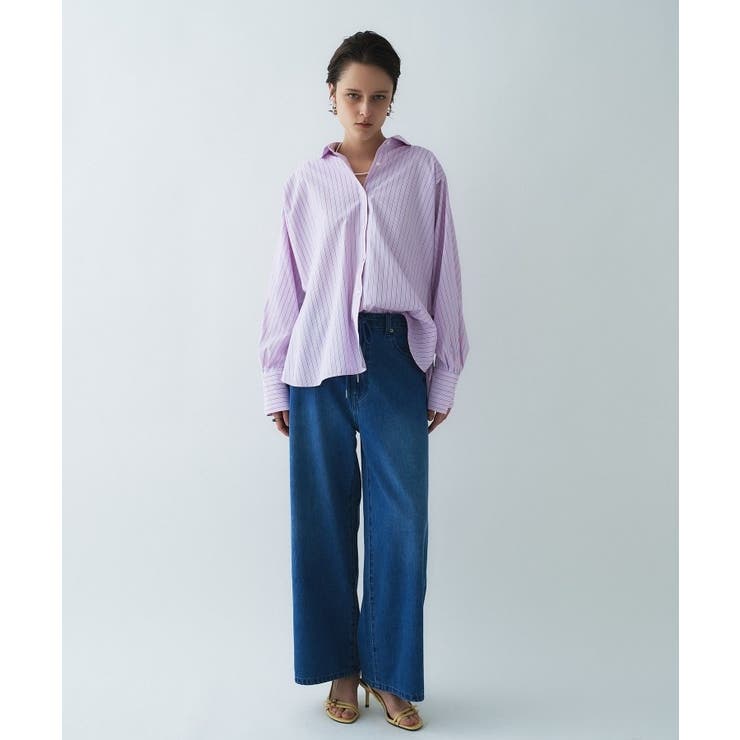 【手洗い可】バックギャザールーズシャツ | cloenc | 詳細画像1 