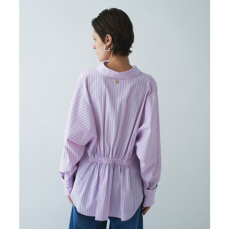 【手洗い可】バックギャザールーズシャツ | cloenc | 詳細画像6 