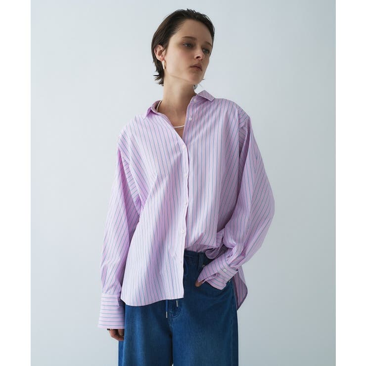 ピンク(371) | 【手洗い可】バックギャザールーズシャツ | cloenc