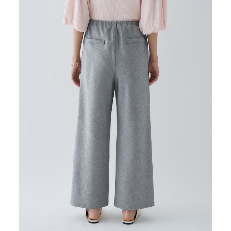 【セットアップ／接触冷感／マシンウォッシュ】リネンライクイージーパンツ | cloenc | 詳細画像13 