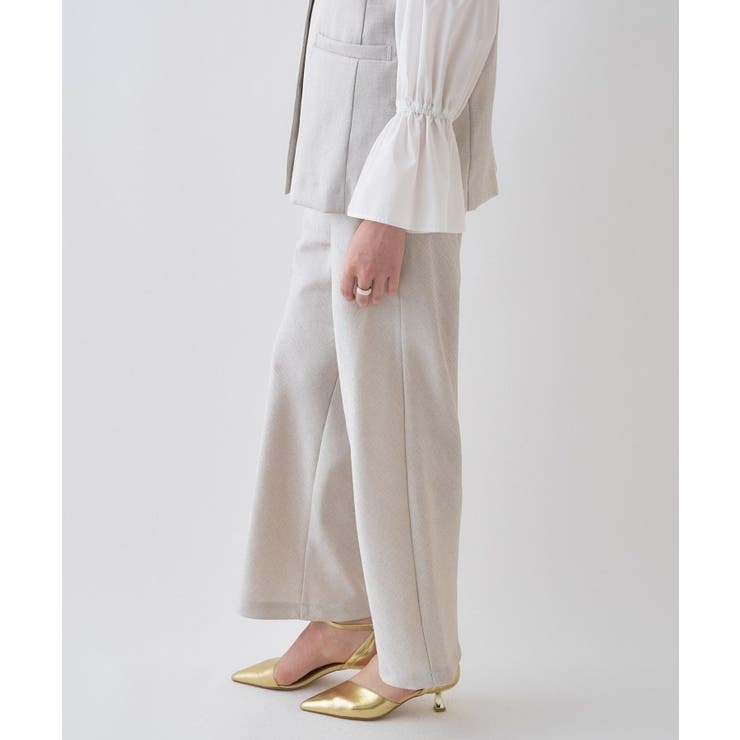 【セットアップ／接触冷感／マシンウォッシュ】リネンライクイージーパンツ | cloenc | 詳細画像6 