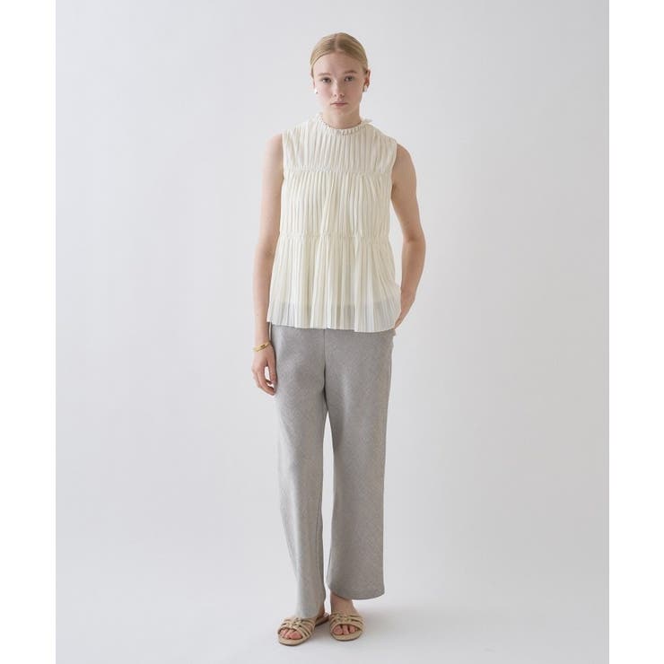 【セットアップ／接触冷感／マシンウォッシュ】リネンライクイージーパンツ | cloenc | 詳細画像16 