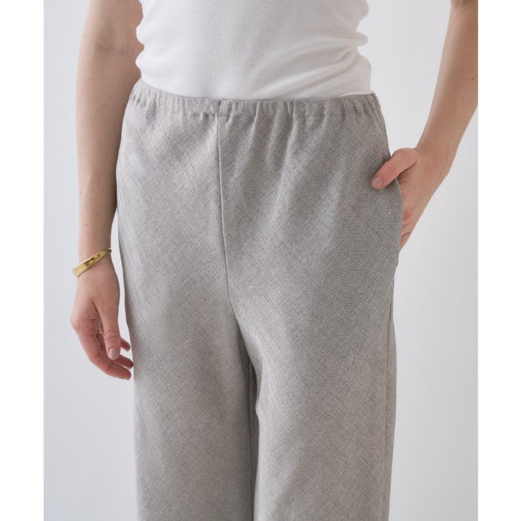 【セットアップ／接触冷感／マシンウォッシュ】リネンライクイージーパンツ | cloenc | 詳細画像22 
