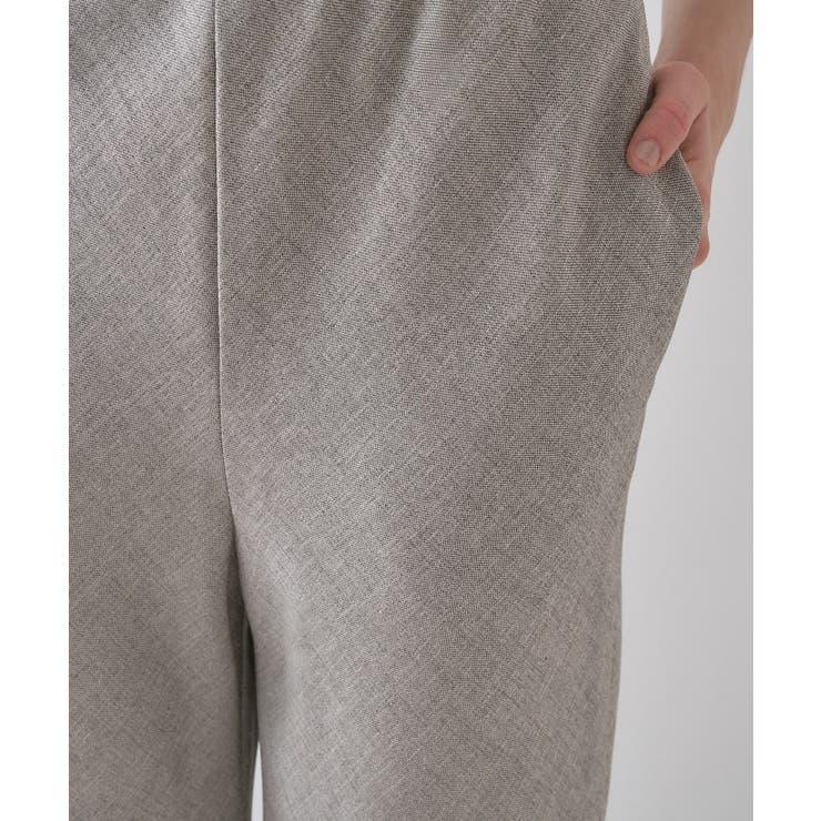 【セットアップ／接触冷感／マシンウォッシュ】リネンライクイージーパンツ | cloenc | 詳細画像23 