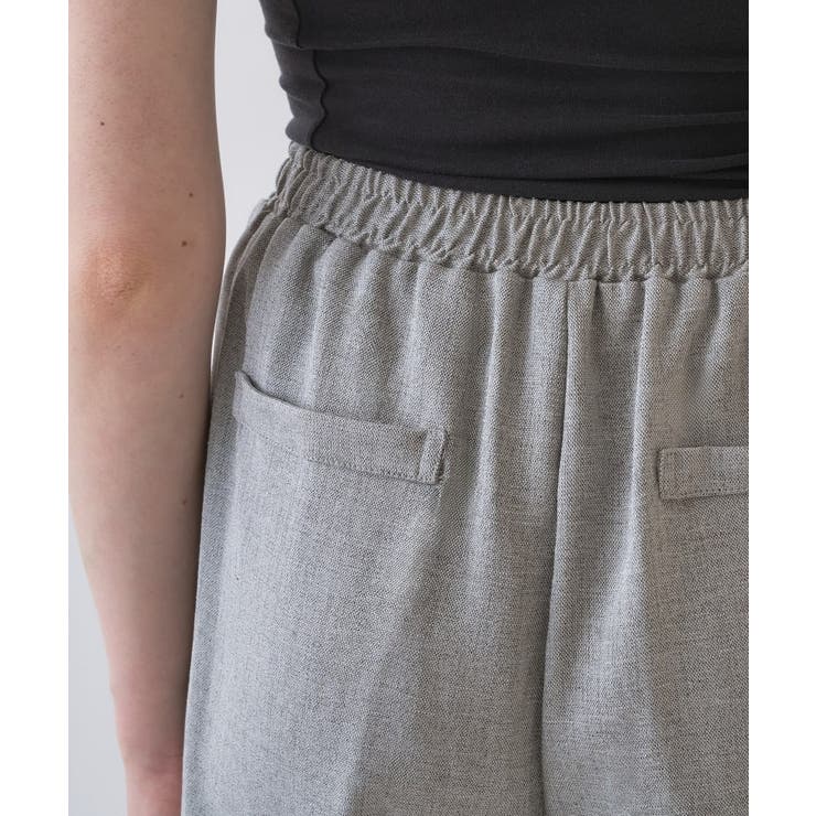 【セットアップ／接触冷感／マシンウォッシュ】リネンライクハーフパンツ | cloenc | 詳細画像24 