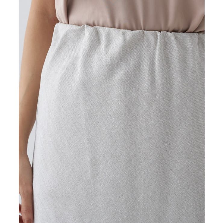 【セットアップ／接触冷感／マシンウォッシュ】リネンライクシャークスカート | cloenc | 詳細画像23 
