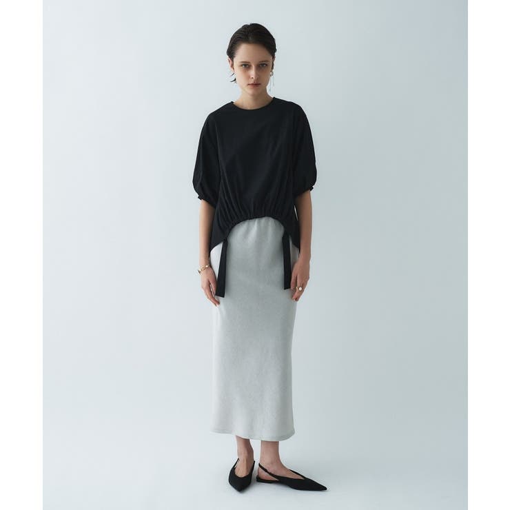 【セットアップ／接触冷感／マシンウォッシュ】リネンライクシャークスカート | cloenc | 詳細画像27 