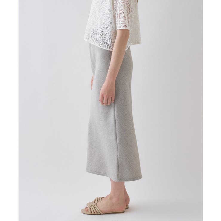 【セットアップ／接触冷感／マシンウォッシュ】リネンライクシャークスカート | cloenc | 詳細画像8 