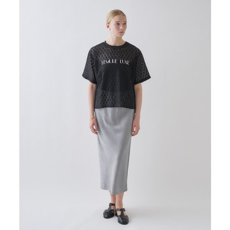 【セットアップ／接触冷感／マシンウォッシュ】リネンライクシャークスカート | cloenc | 詳細画像15 