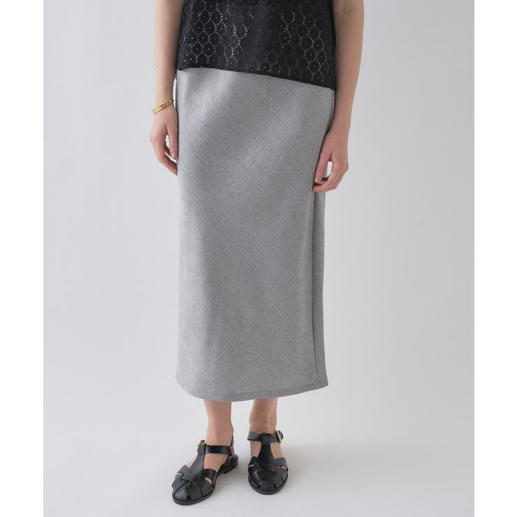 【セットアップ／接触冷感／マシンウォッシュ】リネンライクシャークスカート | cloenc | 詳細画像16 