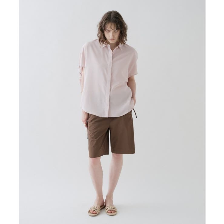 【接触冷感／UVカット／マシンウォッシュ】バルーンオーバーシャツ | cloenc | 詳細画像22 