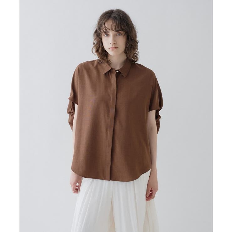 【接触冷感／UVカット／マシンウォッシュ】バルーンオーバーシャツ | cloenc | 詳細画像29 