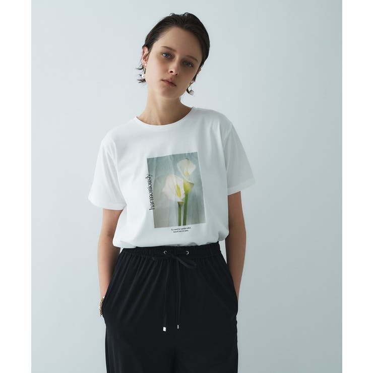 ホワイト(401) | グラフィックTシャツ｜リサイクルポリエステル | cloenc