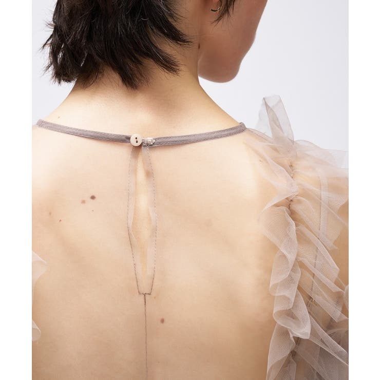 【セットアイテム オケージョン 手洗い可】フリルチュールボレロセットオールインワ… | cloenc | 詳細画像16 