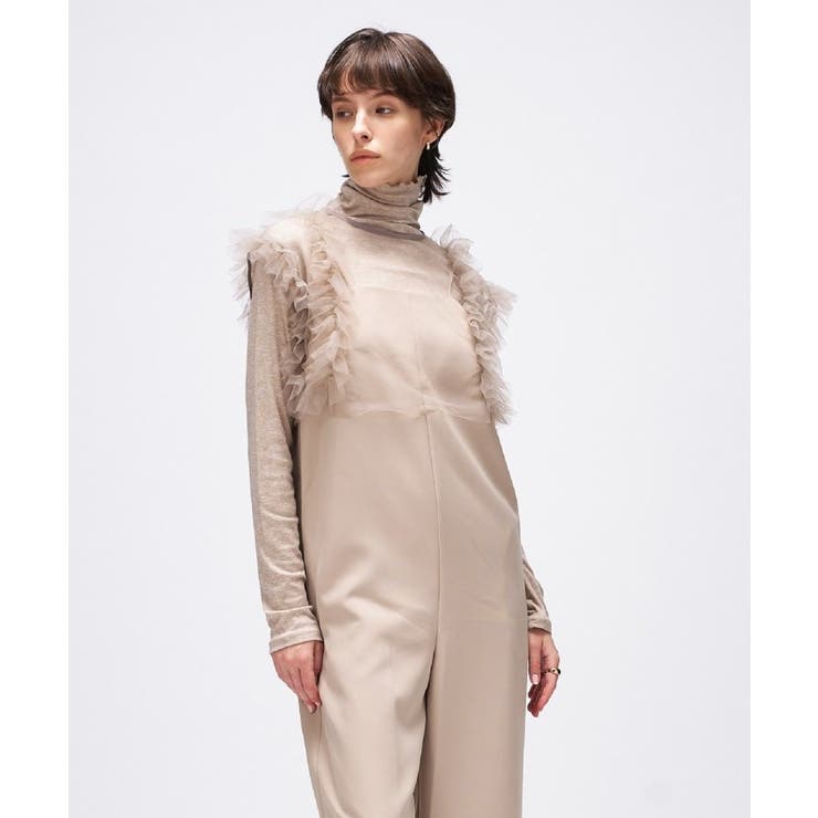 【セットアイテム オケージョン 手洗い可】フリルチュールボレロセットオールインワ… | cloenc | 詳細画像21 