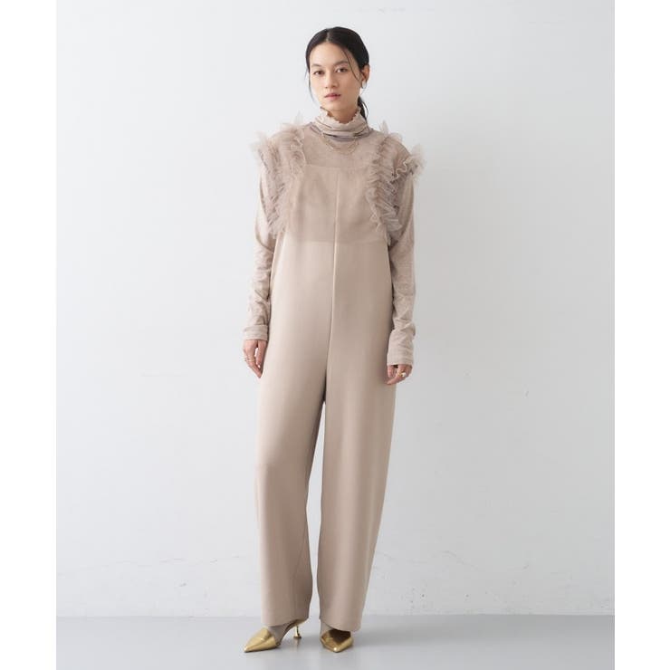 【セットアイテム オケージョン 手洗い可】フリルチュールボレロセットオールインワ… | cloenc | 詳細画像2 