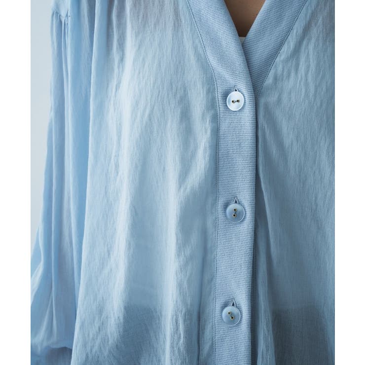 【セットアップ／手洗い可】スキッパーシアーブラウス | cloenc | 詳細画像17 