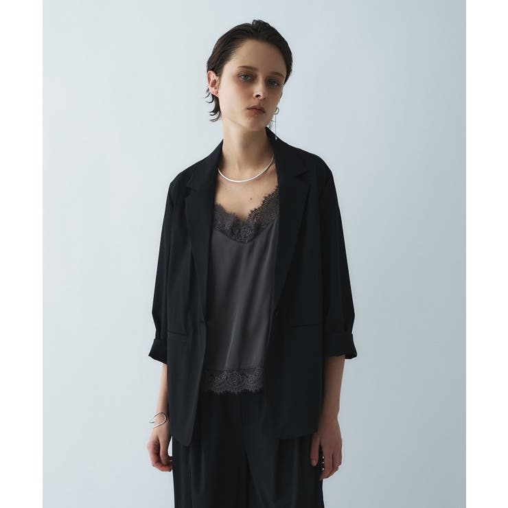 ブラック(019) | 【接触冷感／UVカット／マシンウォッシュ】エアリーライトジャケット | cloenc