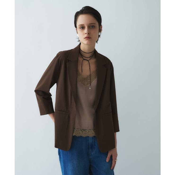 ブラウン(043) | 【接触冷感／UVカット／マシンウォッシュ】エアリーライトジャケット | cloenc