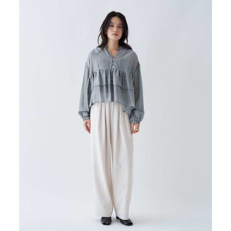 【セットアップ／オケージョン／マシンウォッシュ】ツイルイージータックパンツ | cloenc | 詳細画像17 