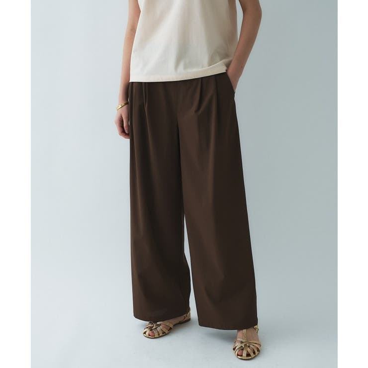 【接触冷感／UVカット／マシンウォッシュ】エアリークロスストレートパンツ | cloenc | 詳細画像3 