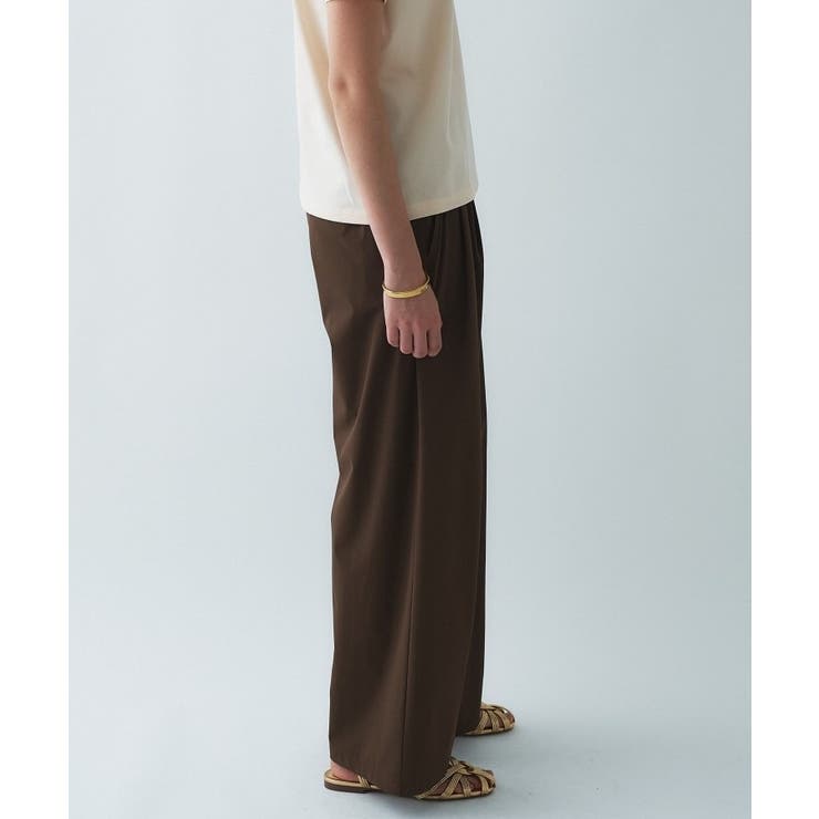 【接触冷感／UVカット／マシンウォッシュ】エアリークロスストレートパンツ | cloenc | 詳細画像5 