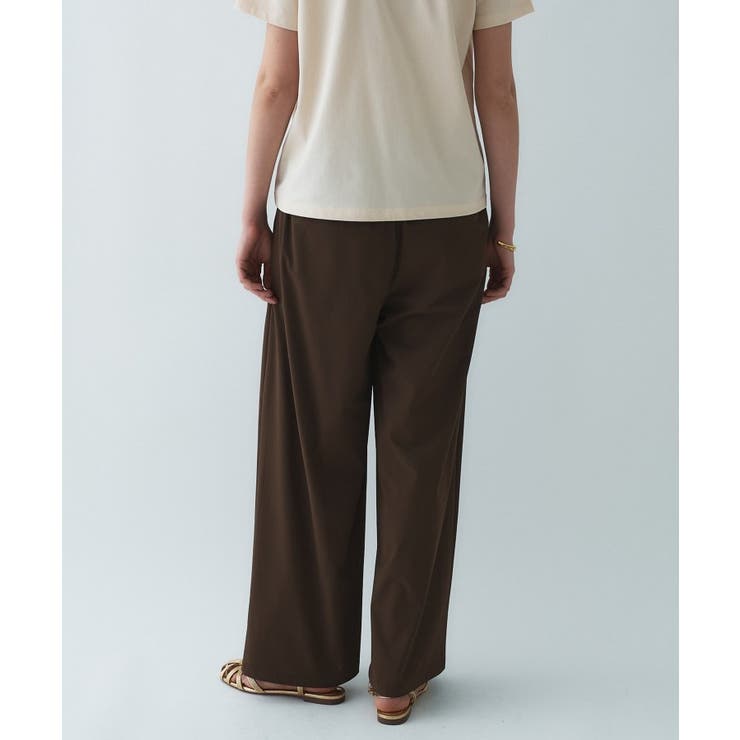 【接触冷感／UVカット／マシンウォッシュ】エアリークロスストレートパンツ | cloenc | 詳細画像6 