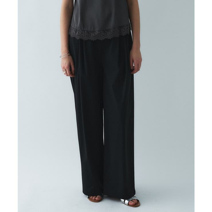 【接触冷感／UVカット／マシンウォッシュ】エアリークロスストレートパンツ | cloenc | 詳細画像12 