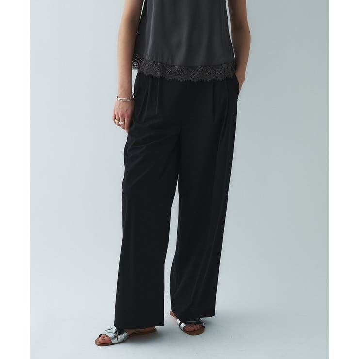 【接触冷感／UVカット／マシンウォッシュ】エアリークロスストレートパンツ | cloenc | 詳細画像13 