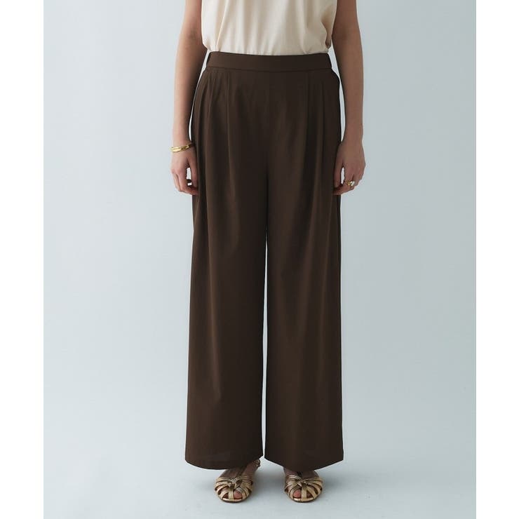 【接触冷感／UVカット／マシンウォッシュ】エアリークロスストレートパンツ | cloenc | 詳細画像17 