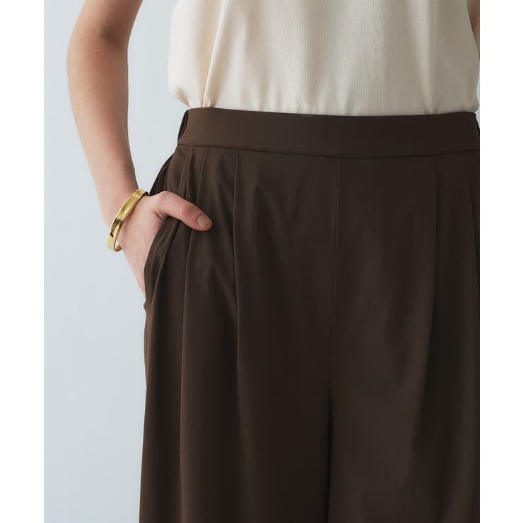 【接触冷感／UVカット／マシンウォッシュ】エアリークロスストレートパンツ | cloenc | 詳細画像20 