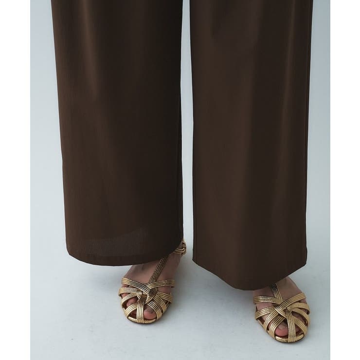 【接触冷感／UVカット／マシンウォッシュ】エアリークロスストレートパンツ | cloenc | 詳細画像23 