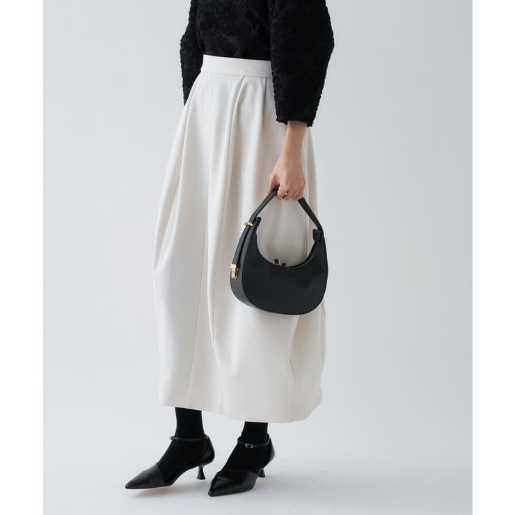 【セットアップ／オケージョン／マシンウォッシュ】コクーンツイルスカート | cloenc | 詳細画像24 