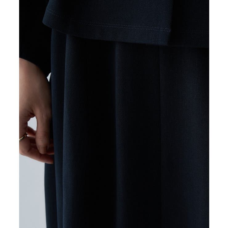 【セットアップ／オケージョン／マシンウォッシュ】コクーンツイルスカート | cloenc | 詳細画像32 