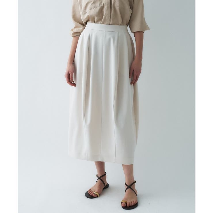 【セットアップ／マシンウォッシュ】コクーンツイルスカート | cloenc | 詳細画像14 
