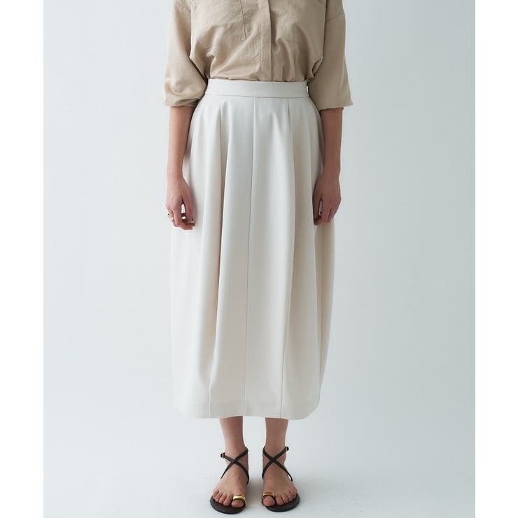 【セットアップ／マシンウォッシュ】コクーンツイルスカート | cloenc | 詳細画像23 
