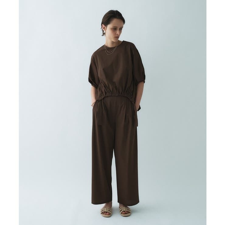 【接触冷感／UVカット／マシンウォッシュ】エアリーパフスリーブプルオーバー | cloenc | 詳細画像1 