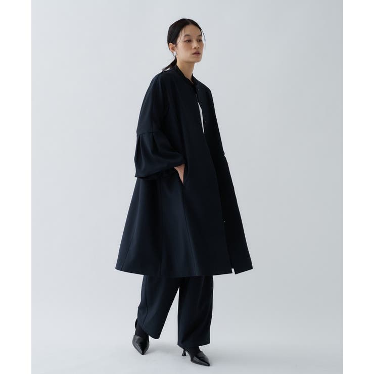 【セットアップ／オケージョン／手洗い可】フレアスリーブミドルコート | cloenc | 詳細画像30 