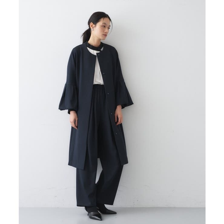 【セットアップ／オケージョン／手洗い可】フレアスリーブミドルコート | cloenc | 詳細画像34 