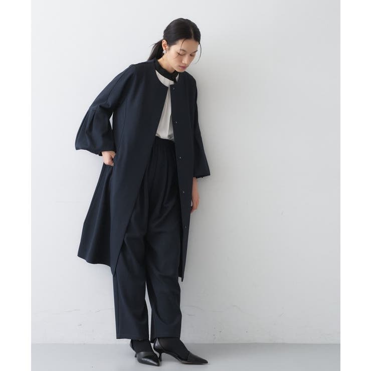 【セットアップ／オケージョン／手洗い可】フレアスリーブミドルコート | cloenc | 詳細画像36 