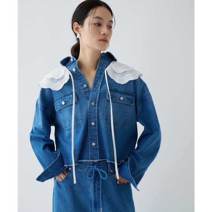 スカラップレース付け襟 | cloenc | 詳細画像2 