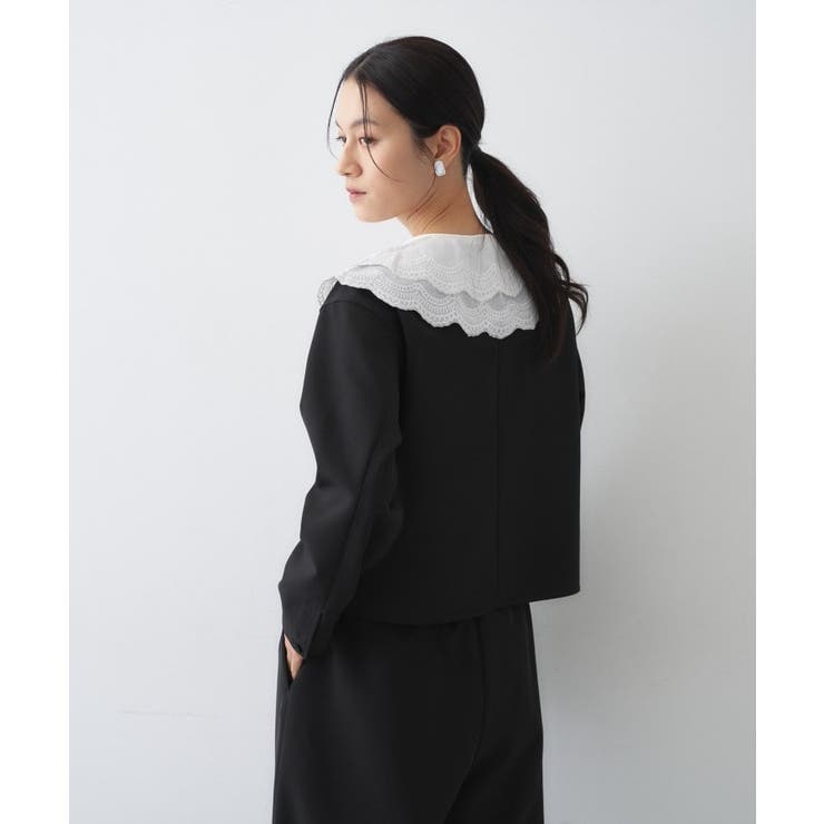 スカラップレース付け襟 | cloenc | 詳細画像4 
