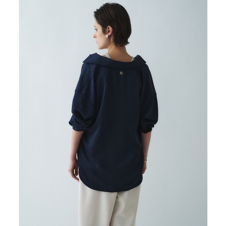 【手洗い可】サテンスキッパーシャツ | cloenc | 詳細画像19 